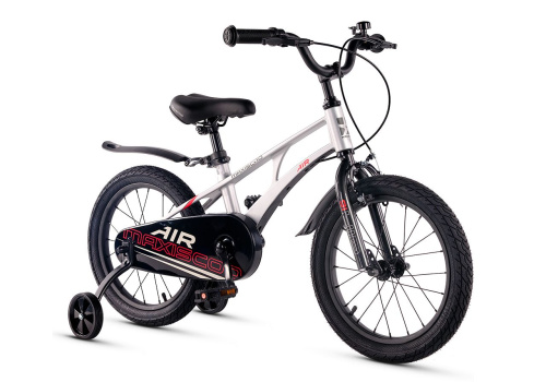 Велосипед Maxiscoo Air Стандарт 16 (2025) (98-110 см), серый