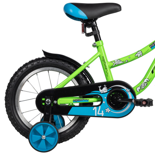 Велосипед Foxx Neptune 14 (2025) (98-110 см), зеленый