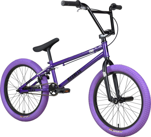 Велосипед Stark Madness BMX 4 (2024), фиолет./черн./фиолет.