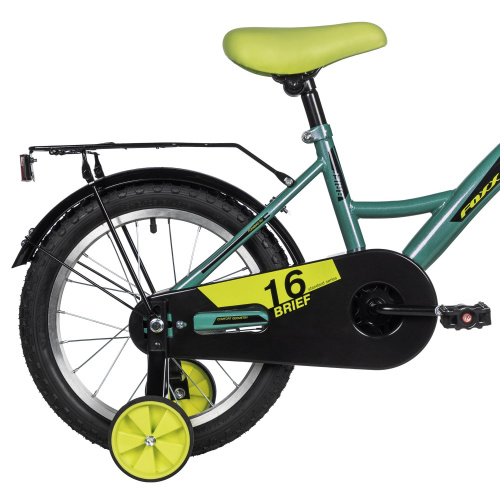 Велосипед Foxx Brief 16 (2025) (98-110 см), зелено-голубой