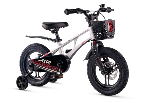 Велосипед Maxiscoo Air Pro 14 (2025) (98-110 см), серый