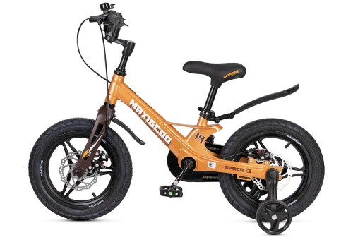 Велосипед Maxiscoo Space Deluxe 14 (2025) (98-110 см), оранжевый