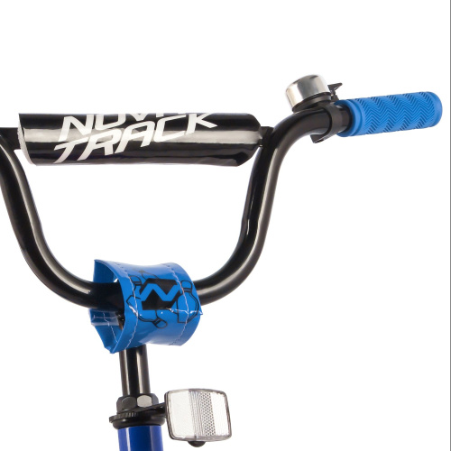 Велосипед Novatrack Strike 20 (2022) без доп. колес (110-130 см), синий