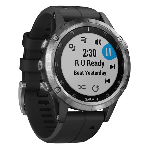 Часы GARMIN Fenix 5 Plus (Silver/Black Band)