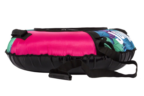 Тюбинг Snowstorm BZ-90_JUNGLE, 90 см, розовый с зеленым