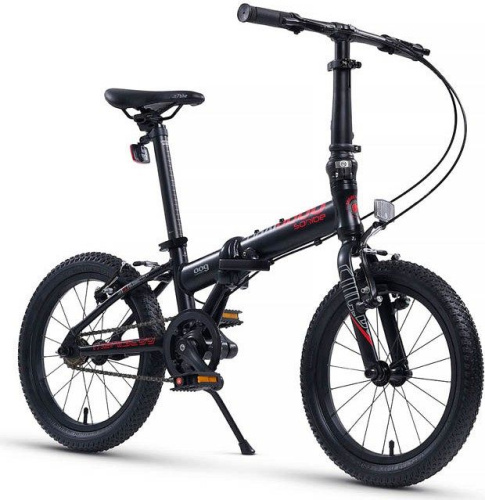 Велосипед детский складной Maxiscoo S009 Pro 16, черный