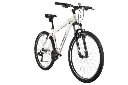 Велосипед STINGER ELEMENT STD MICROSHIFT 27.5" (2021), рама 20" (175-185 см), белый