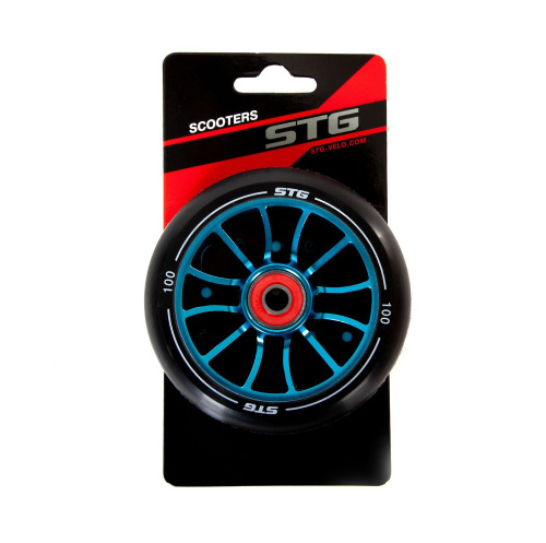 Колесо для трюкового самоката 100 мм с алюминиевым ободом, ABEC-11