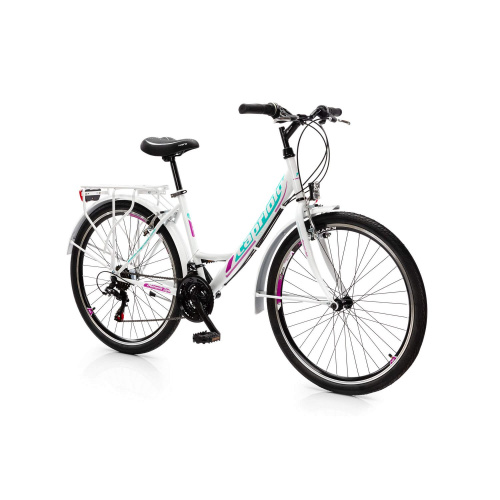 Велосипед CAPRIOLO METROPOLIS TOUR LADY 26'' (2023), рама 19" (175-185 см), белый
