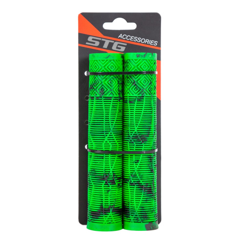 Грипсы STG SZ-058H, 165 мм, зеленый