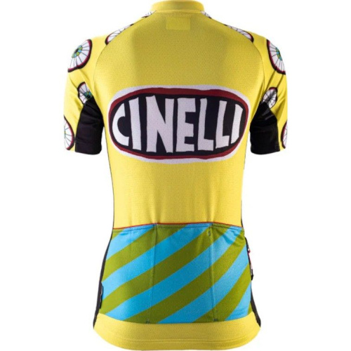 Джерси женское Cinelli Jersey Ana Benaroya - Eyes 4U, желтый