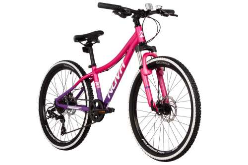 Велосипед Novatrack Katrina 7.D 24 (2025), рама 12" (130-155 см), пурпурный-фиолетовый