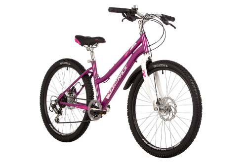 Велосипед Novatrack Jenny D 24" (2023), рама 14" (130-155 см), фиолетовый